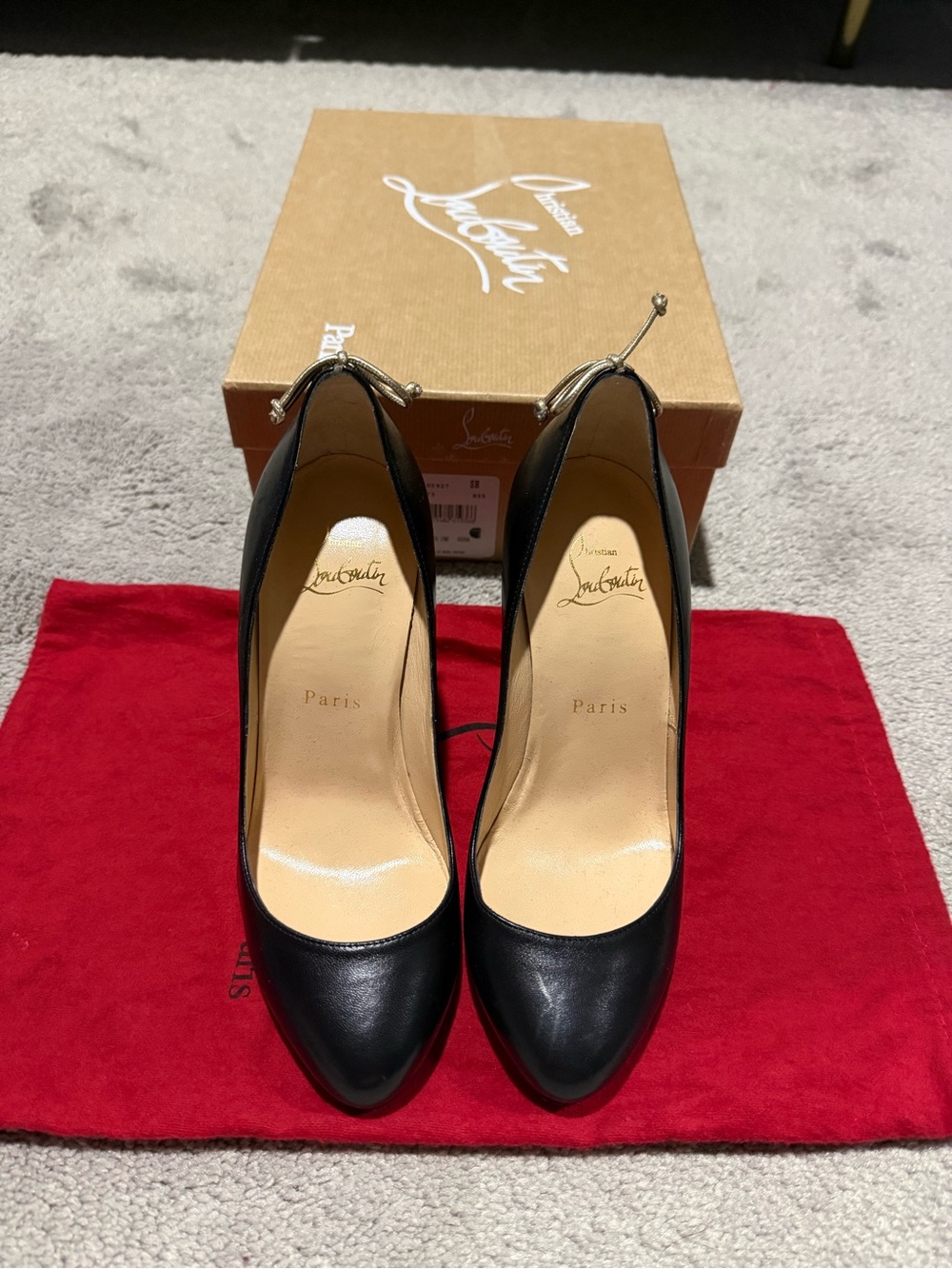 Christian Louboutin Very Gemma Black Bow Pump